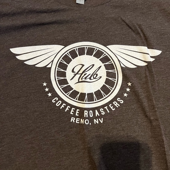 Hub Coffee Roasters Reno Nevada Tshirt - Picture 3 of 6